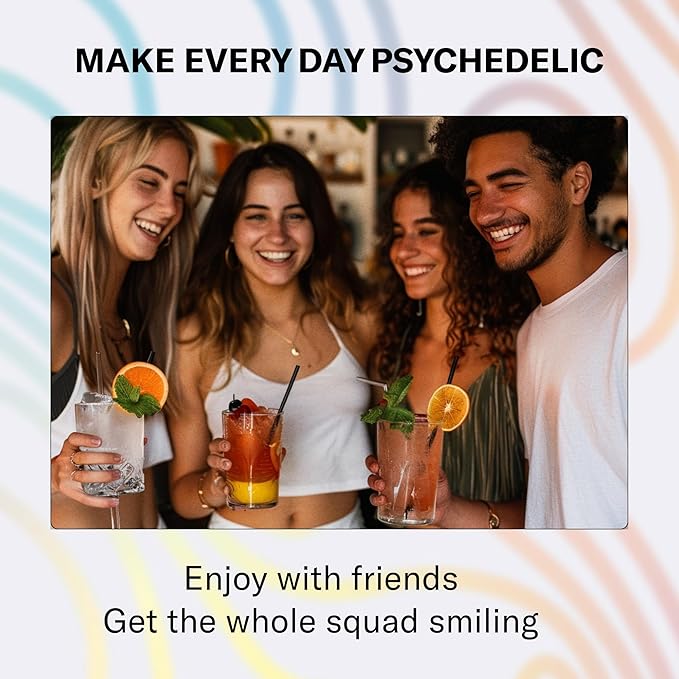 Good Mood Mix - Fruit Punch - Powder Packets - Calming Kava Drink Mix - Easy Open Single-Serving - Flavored Kava Powder - Mucuna Pruriens - Stevia - Non Alcoholic Adaptogen Mocktails - 14 Stick