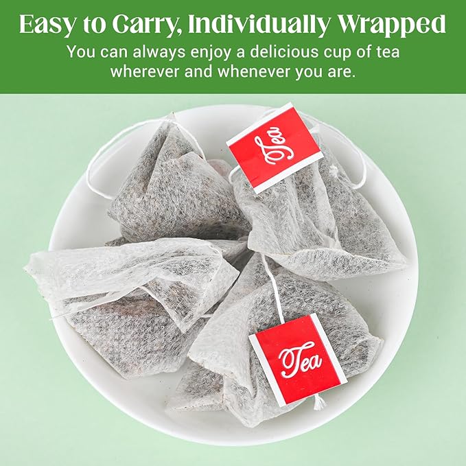 Raspberry Leaf Tea, 100% Natural & Pure Red Raspberry Leaf Herbal Tea Bags, Caffeine Free, Sugar Free, Non-GMO (50 Bags/1Pack)