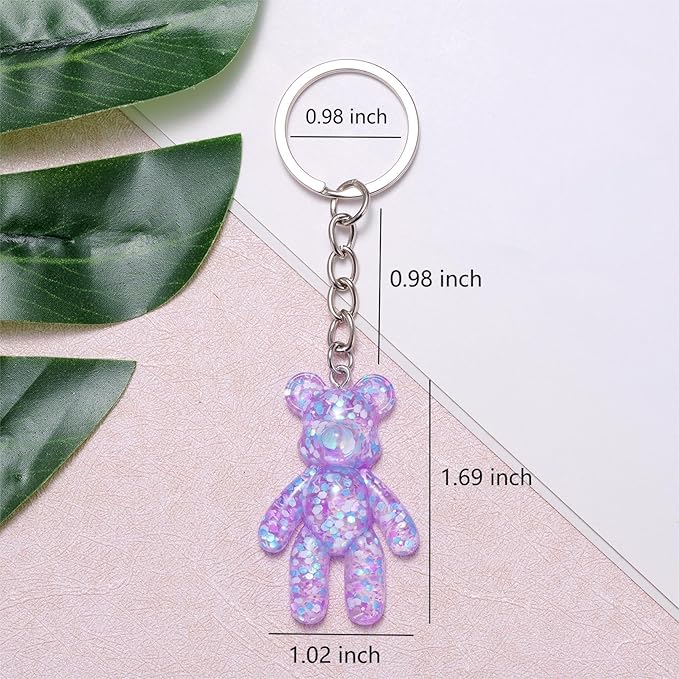 Pocket Bear Hug, Anxiety Relief Gifts for Women Men, Mental Health Positivity Gifts for Anxious Friend, Thinking of You Gift, Comforting Gift for Son Daughter Back to School, Purple