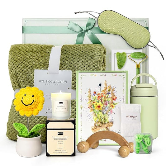 9PCS Self Care Gifts for Women, Get Well Gifts, Birthday Gift for Women, Sympathy Gift Baskets, Gift Baskets for Mom Wife Friends Sister Her