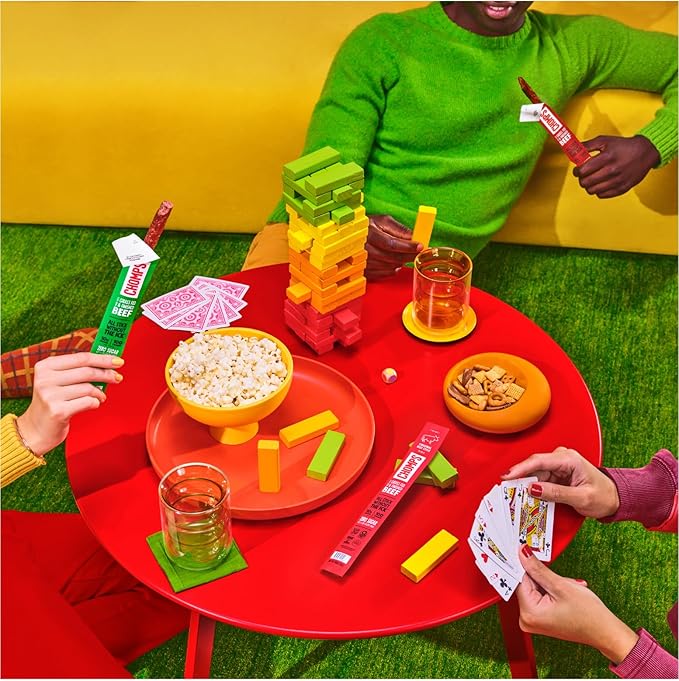 Chomps Grass-Fed and Finished Smoky BBQ Beef Jerky Snack Sticks 10-Pack - Keto, Paleo, Whole30, 10g Lean Meat Protein, Gluten-Free, Zero Sugar Food, Non-GMO