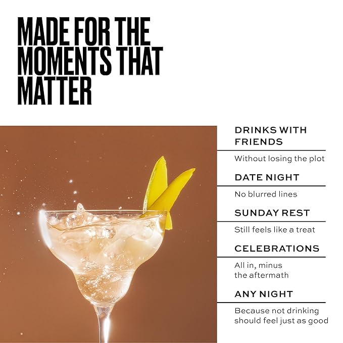 AF Drinks Non-Alcoholic Margarita Variety Pack | Alcohol Alternative Sparkling Cocktails with AFTERGLOW Botanical Warmth | Gluten-Free, Low-Calorie | 8.4 oz Cans (12-Pack)