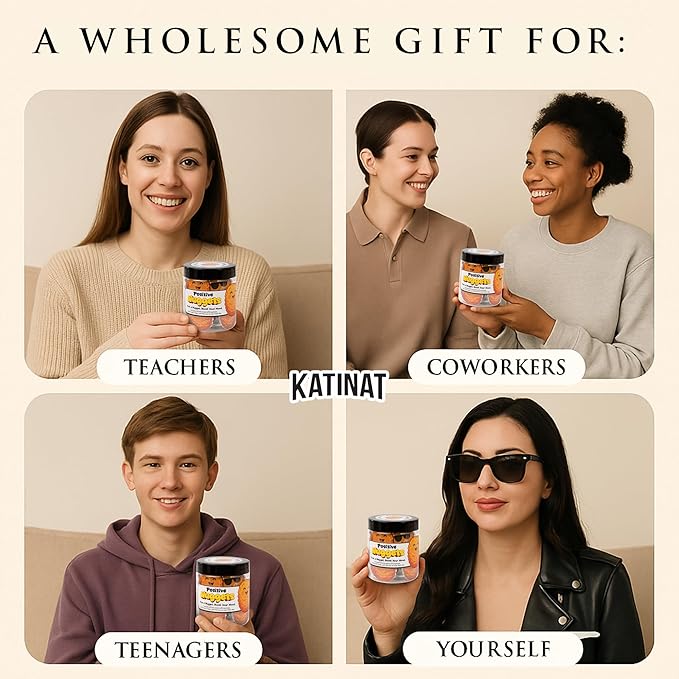 Emotional Supports Chicken Nuggets Jar, 60 Positive Affirmation Cards, Positive Chicken Nugget Jar, Cute Stuff for Teen Girls, Back to School Gift for Teens, Teens Home Room Decor