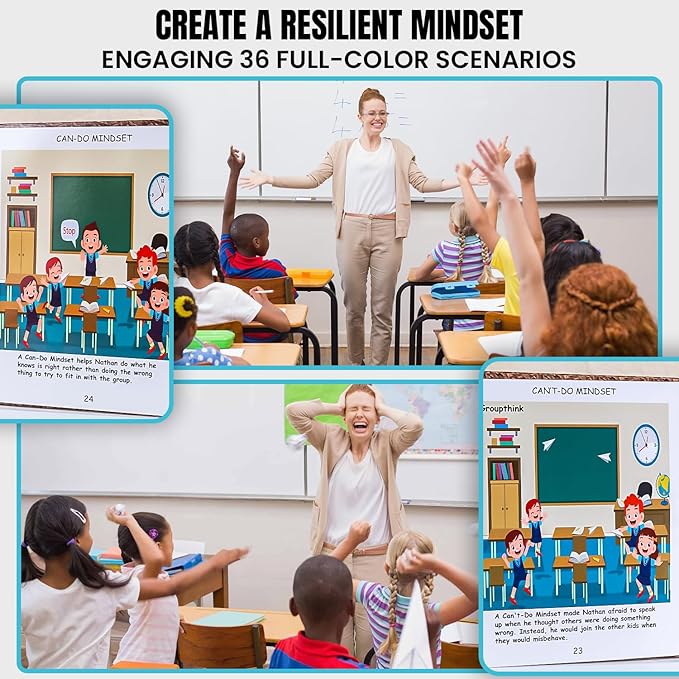 Thought-Spot A Can-Do Mindset Empowers Kids to Cultivate Resilience Social Skills Coping Strategies Mindfulness Reduces Meltdowns and Stress; Affirmation Cards Autism-Friendly
