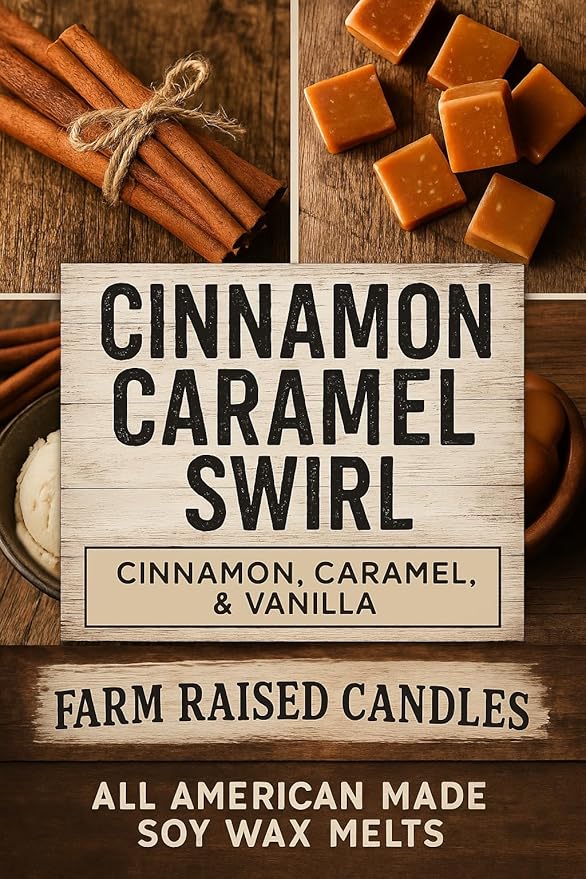 Farm Raised Candles – Farm Fresh - American Soy Wax Melts - Fall Wax Melts Variety 1 LB Bundle (5 Packs, 16 oz) – Hand-Poured Soy Wax Cubes – Apple, Cinnamon, Pumpkin, Pecan Waffles
