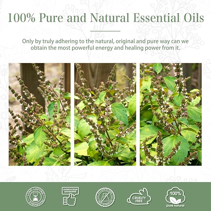 Patchouli 3.38fl.oz Essential Oil, PHATOIL Pure Aromatherapy Oils for Diffuser, Humidifier, Perfect for DIY Soap, Candle, Bath Bombs Making(100ml)