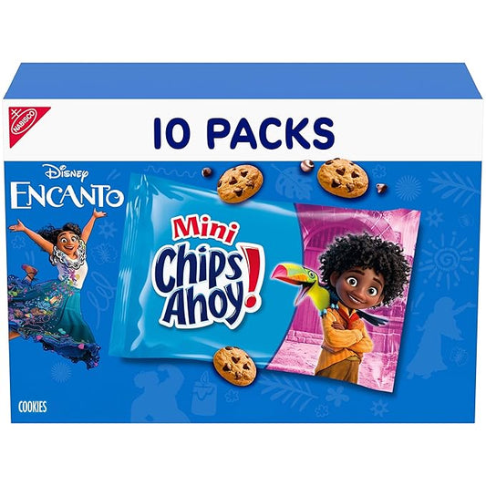 CHIPS AHOY! Mini Original Chocolate Chip Cookies, 10 Snack Packs