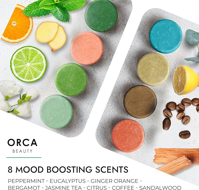 Shower Steamers Aromatherapy - Relaxation Gifts for Women, Shower Bombs, Unique Spa Gifts Shower Tablets, Stocking Stuffers for Women & Men (Energizing Scent 8PC)