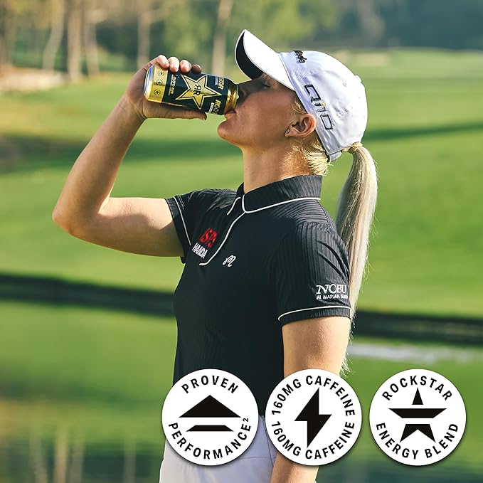 Rockstar Energy Drink, Sugar Free, 12oz Sleek Cans (8 Pack)