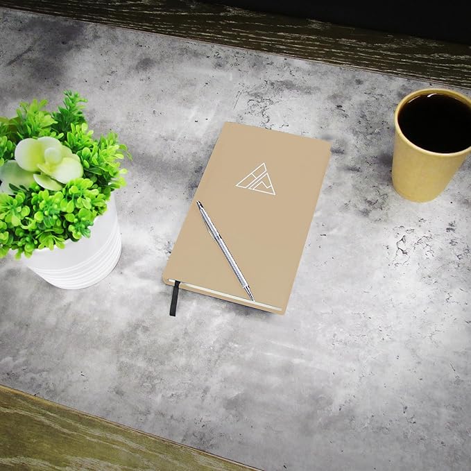 Self-Mastery Journal for Men - Gratitude Journal – 5 Minute Journals - Reflection Manifestation Journal for Mindfulness – Goal/Guided Gratitude Journel for Women & Men (Khaki)