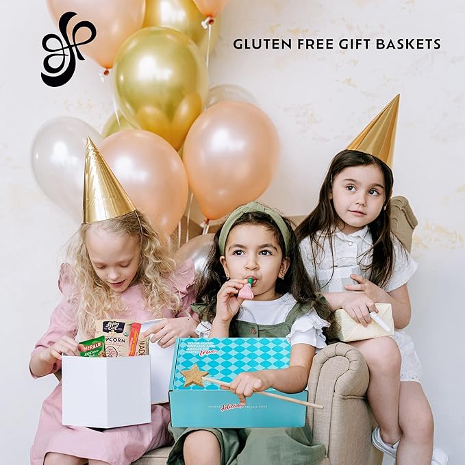 Gluten Free Palace Snacks Gift Basket – Gluten Free, Dairy Free & Vegan Snack Box for Adults – Birthday, Thank You & Corporate Gift Treats (40 Count)