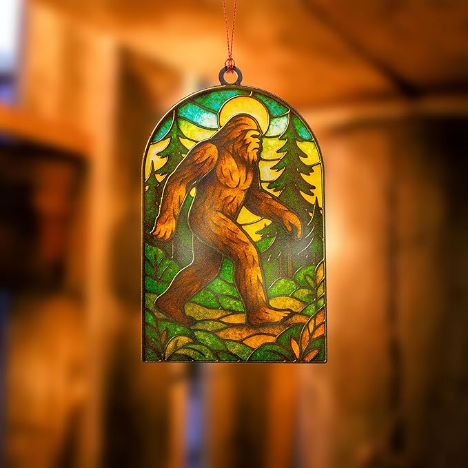 Funny Christmas ornaments - Bigfoot gifts - Big foot sasquatch gift - Sasquatch Gifts - Bigfoot ornament - Christmas ornaments 2025 - White elephant gifts - Xmas Tree Funny Decoration