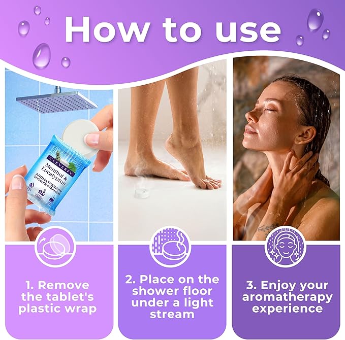 Cleverfy Shower Steamers Aromatherapy – Stocking Stuffers for Women, Teens and Wife – Christmas Gifts for Women and Teen Girls – White Elephant Gifts for Adults – 3 Tablets