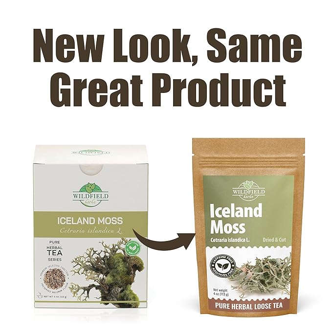 4 oz. Icelandic Moss Iceland Moss Herbal Tea (Cetraria Islandica) - 113g Herb Tea Liquen De Islandia