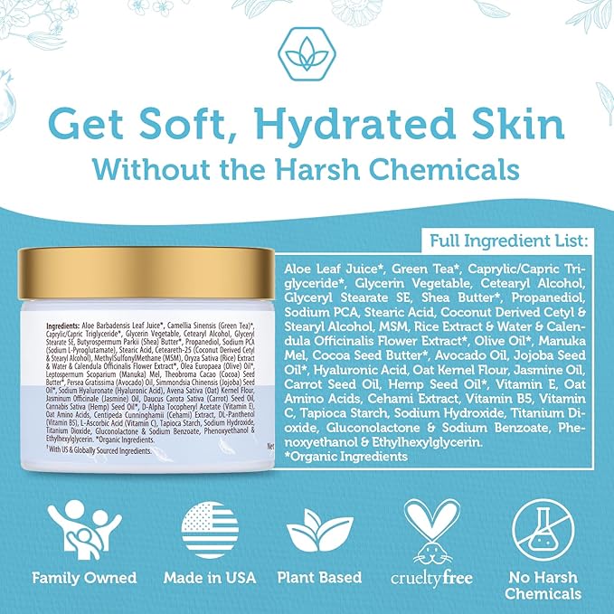 Era Organics Advanced Face Moisturizer for Dry Skin - Nourishing 16-in-1 Night Cream - Extra Hydrating for Women and Men