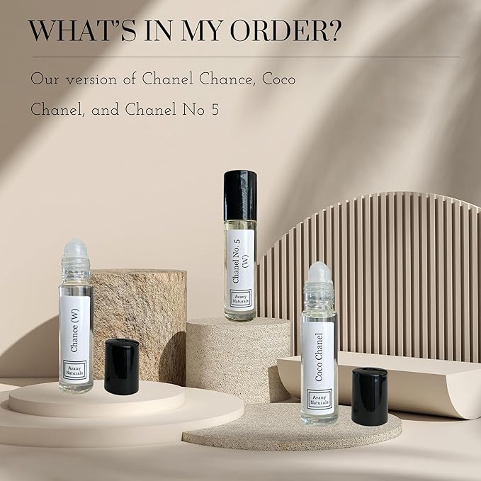 3 Pc Womens Gift Set, Fragrance Oil For Women, Roll On Body Oil, Perfume Samples, Fragrance Oil, Gift For Her, Perfume Oil Sampler, Gift Box (Bold)