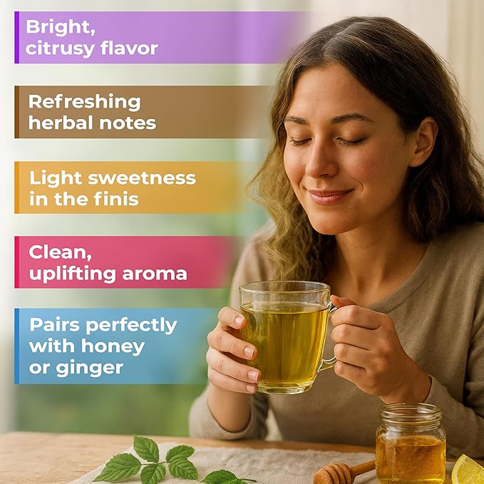 100 Bags Dried Lemongrass Tea Lemon Grass Leaf Herbal Tea Zacate De Limon (Cymbopogon) - 100 Count 1.5g Bags Lemongrass Chai Herb Limoncillo (Hierba Limon)