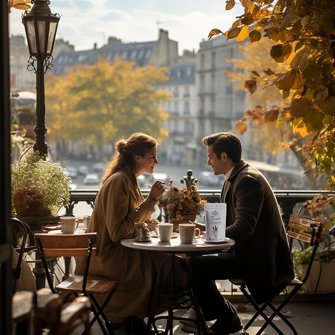 The French Touch French Lavender tea ORGANIC | 1.2g x 30 Pyramid Bags |100% Certified USDA Organic | Plant based tea bags | Select Premium Tea (French Lavender) | Caffeine-free