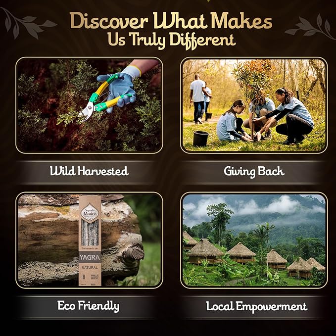 Sagrada Madre Yagra-Yagra Natural Incense Sticks, 8 Sticks (9" Each) - Handmade Citrusy Aroma for Abundance, Prosperity & Wealth - Ideal for Meditation & Spiritual Practice with 1-Hour Burn Time