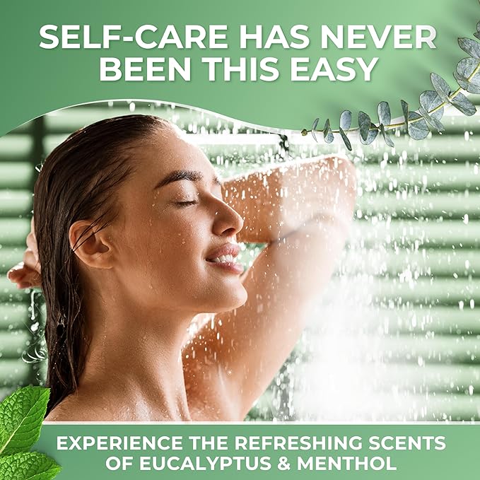 Cleverfy Eucalyptus for Shower Steamers Aromatherapy – Stocking Stuffers for Women, Teens and Wife – Christmas Gifts for Women and Teen Girls – White Elephant Gifts for Adults – 18 Tablets