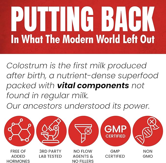 Colostrum Supplement | Bovine Grass Fed Colostrum with 60% IgG | with Lactoferrin PRPs Probiotics & Prebiotics | Gentle on Kids & Adults | GMO-Free | Tastes Delicious | 90 Gummies