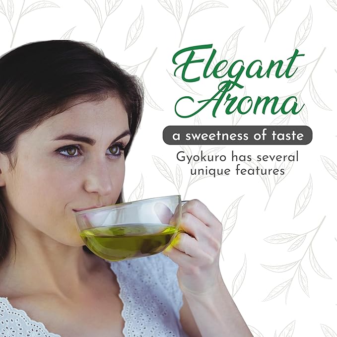 Greenhilltea Premium Gyokuro Japanese Green Tea finest green tea loose leave tea - 4 OZ Tea Bag.