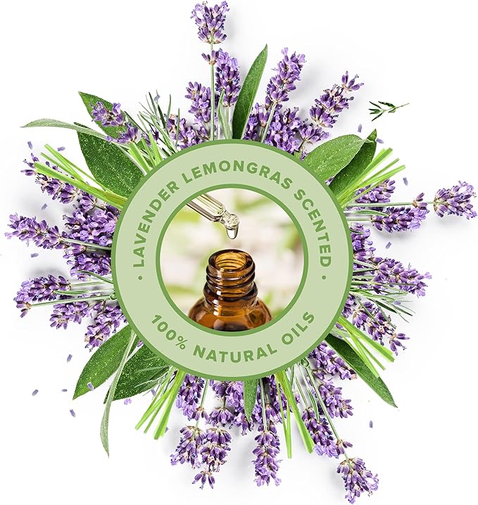 ThreeKin Warm Hugs Scented Candles for Home, Natural Soy Wax, Relaxing Aromatherapy Gifts, Essential Oils Scented, Long-Lasting Candle Burns for 75-Hours, Designed in USA, Lemongrass Lavender Scent