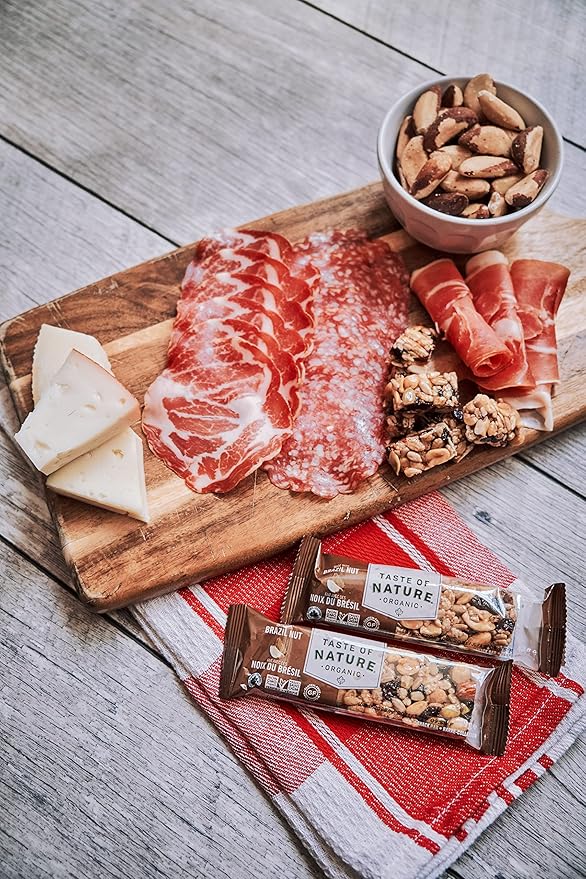 Taste of Nature Organic Snack Bars - Variety Pack - Healthy, Gluten Free, Non GMO, Vegan Snack Bars with Mixed Nuts, Fruits and Seeds - 18 Snack Pack x 40g Each Bar