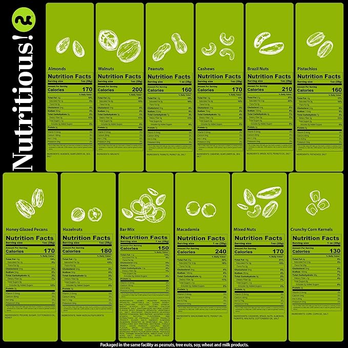 NUT CRAVINGS - Diwali Sweets Hamper Mixed Nuts Gift Basket in Reusable Wooden Tray + Heart Ribbon (12 Assortments) Food Arrangement, Healthy Snack Care Package, Food Assortments