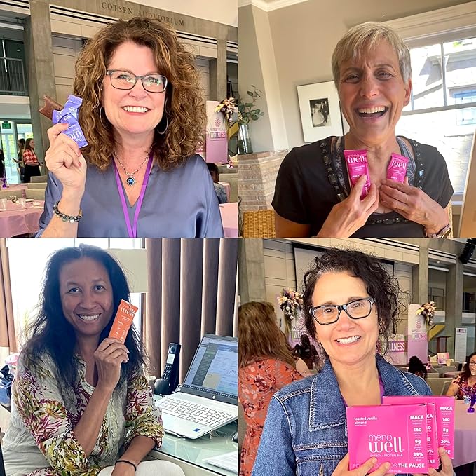 MenoWell Menopause Protein Bars for Women, Weight Management Support, Double Chocolate Brownie, 32% Daily Fiber, Prebiotic, Plant-Based, 7g of Protein, 1g Added Sugar, 10 Count (Pack of 1)