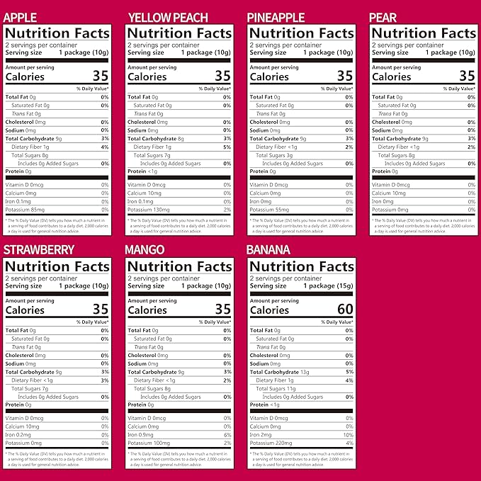 ONETANG Freeze-Dried Mixed Fruit, 12 Pack Single-Serve Pack, Non GMO, Kosher, No Add Sugar, Gluten free, Vegan, Holiday Gifts, Healthy Snack 0.35 Oz