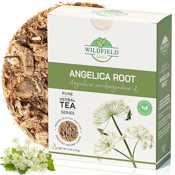 4 oz. Angelica Root Bulk Herb Herbal Tea (Angelica Archangelica) - 113g Herb Tea Raiz De Angelica