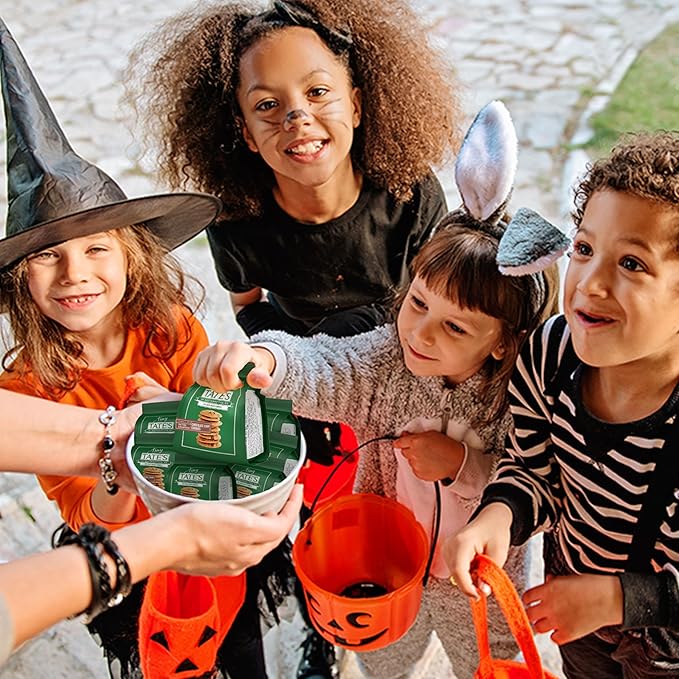 Tate's Bake Shop Tiny Chocolate Chip Cookies, Limited Edition Halloween Cookies, 2 Boxes (24 Total Snack Packs)