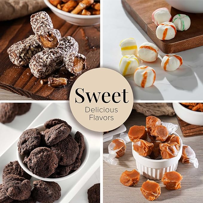 Broadway Basketeers Birthday Gift Basket Tower for Women, Men, Mom, Dad, Her, Him, Kids, Families – Curated Snack Box, Sweet and Savory Treats for Parties