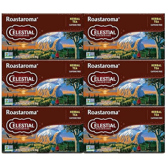 Celestial Seasonings Herbal Tea, Roastaroma, Caffeine Free, 3.3 Ounce 20 Count (Pack of 6)