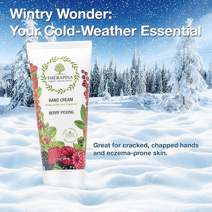 Aromatherapy Hand Cream for Dry Skin – Shea Butter Hand Cream for Women and Men with an Awakening, Long-Lasting Berry Picking Scent – Vegan Hand Cream Lotion for Dry Skin, 3 Oz.