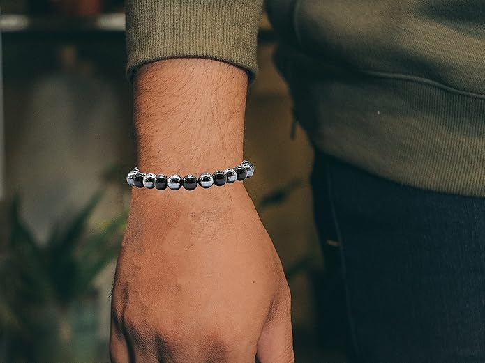 Natural Healing Crystal Bracelet for Women - Mens Bracelet Energy Balancing Gemstones Set - Adjustable Stone Bead Bracelet for Men and Women - Chakra Crystal Therapy Accessory, Meditation