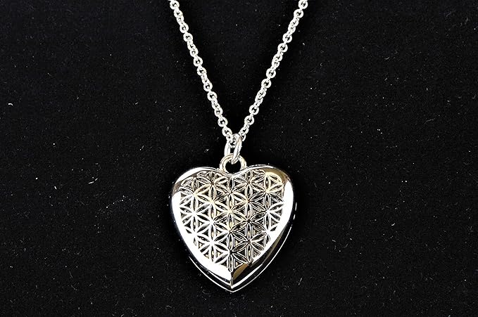 mEssentials Heart Aromatherapy Essential Oil & Diffuser Necklace Gift Set Stainless Steel Gift Set