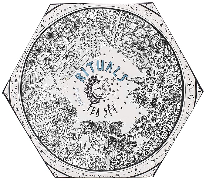 ACORUS Rituals Tea Set - Natural Fruit and Herbal Variety Pack, Tea Gift Set of 6 Different Teas, Sampler of 60 Bags Individually Wrapped