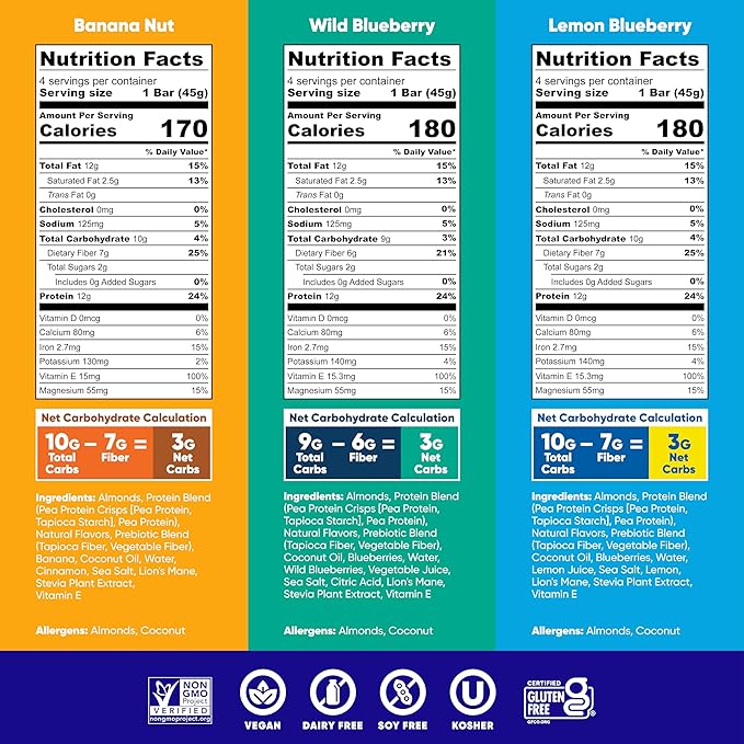 IQBAR Brain and Body Plant Protein Bars - Chocolate & Fruit Variety - 24-Count - Keto, Vegan, Low Carb, High Fiber, Gluten Free, Dairy Free, Low Sugar Snack with Nutrients for Focus, Energy, Meal Replacement