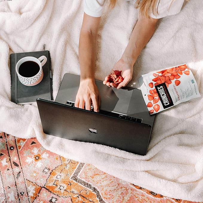 Crunchies Freeze-Dried Fruits, 100% All Natural Crispy Fruit, Non GMO and Kosher, Resealable Freeze Dried Fruit Snack Packs, Pack of 6 (Strawberries)