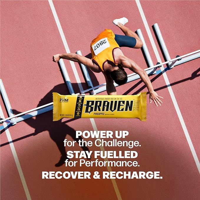 Braven Bar Variety Pack Energy Bars (1.59 oz, Pack of 10) – Energy Chews with 5g Protein – On-the-Go Snacks for Running, Hiking, and Sports - Gluten Free Snacks for Sustained Boost