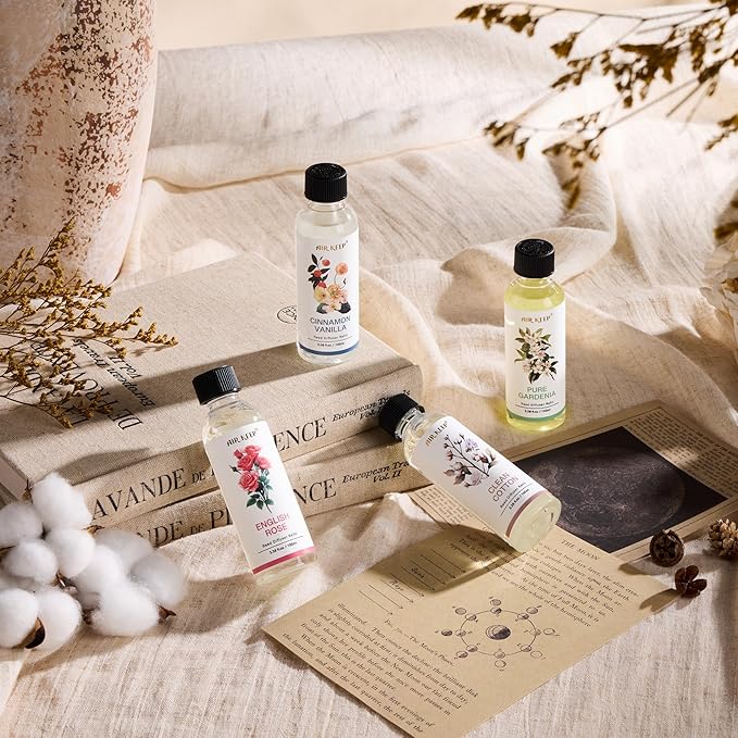 Airkeep Reed Diffuser Oil Refill/English Rose/3.38oz(100ml/1 Pack/Scented Oil Refill for Reed Diffuser Home Fragrance for Bedroom, Bathroom Office Home Decor