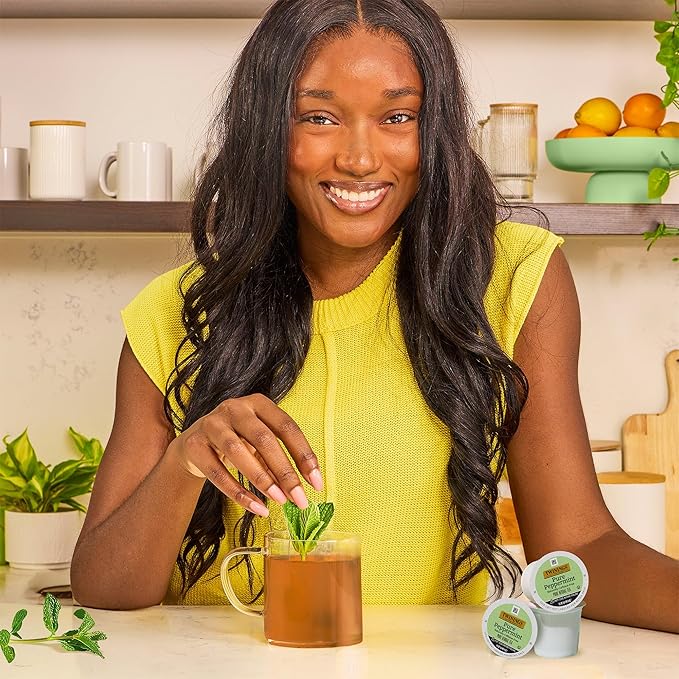 Twinings Pure Peppermint Herbal Tea K-Cup Pods for Keurig, 24 Count (Pack of 1), Made with 100% Pure Peppermint, Naturally Caffeine-Free, Enjoy Hot or Iced