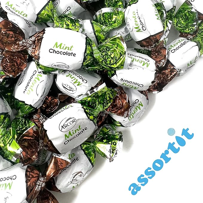 Halloween Chocolate Filled Mints - 10 lbs - Refreshing After Dinner Mint Hard Candies Filled with Chocolates - Bulk American Vintage Candy Assortment - Individually Wrapped, 160oz