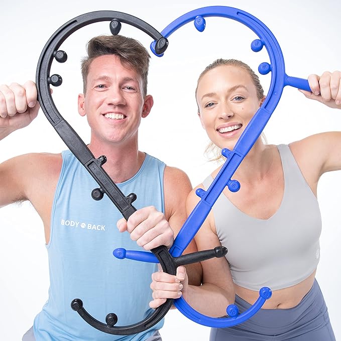 Body Back Buddy Elite His and Hers Bundle– USA Made – Trigger Point Massage Tool, Neck and Back Massager Handheld, Manual Self Massager, Massage Cane