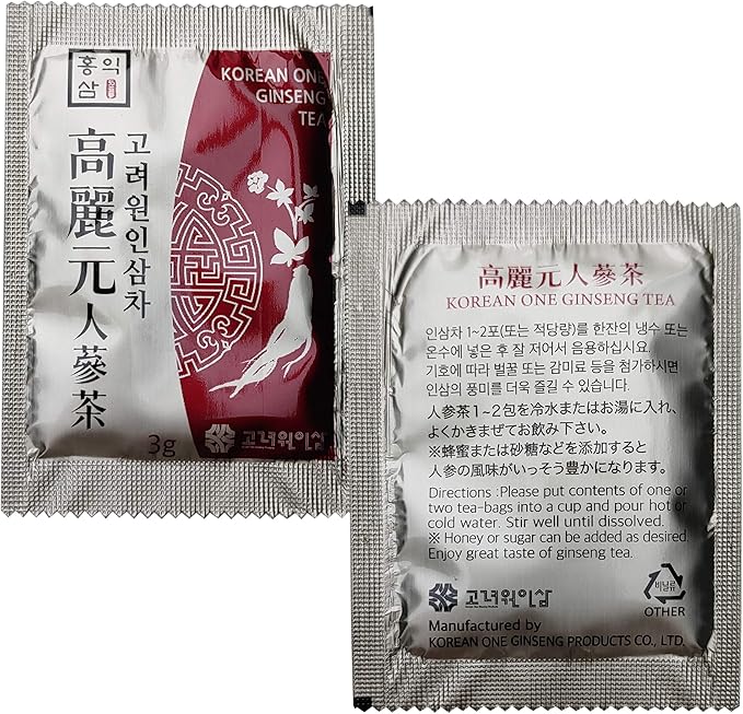 LENITH 100% Original Korean One Panax Ginseng Tea 20T Roots Extract Granules 60g (3g X 20T)