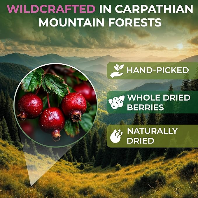 100 Bags Hawthorn Berry Herbal Tea (Crataegi fructus) – 100 Tea Bags 1.5g Hawthorn Fruit Espino Blanco