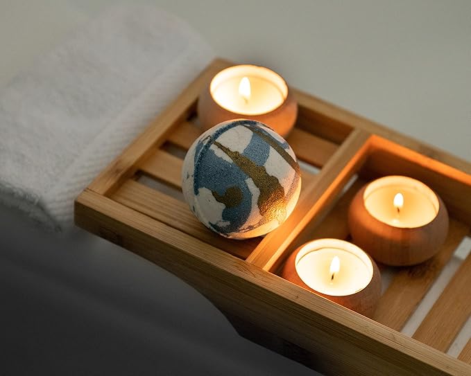 October Birthstone Tourmaline 3 Piece Gift Set All Natural Bar Soap, Bath Bomb, Shower Steamer Made in USA Palm Oil Free