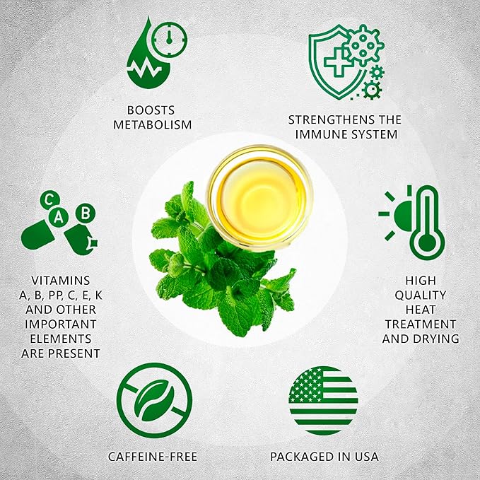 TeaDreamTea Peppermint Tea Bags - Alleviates Digestive Discomfort | Herbal Tea - Healthy Tea | Aromatic & Caffeine Free Tea - Bulk Tea Bags (50 Teabags)